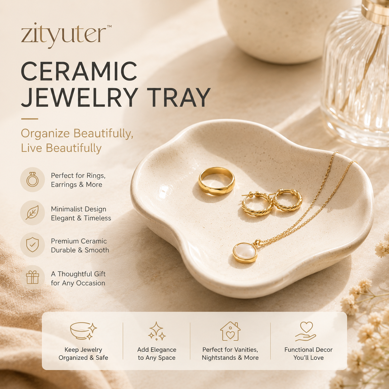𝑧𝑖𝑡𝑦𝑢𝑡𝑒𝑟™ Ceramic Jewelry Tray