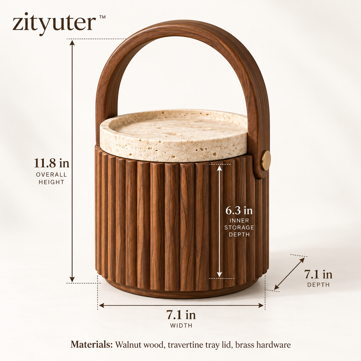 zityuter™ Storage Box Dimensions and Material Details