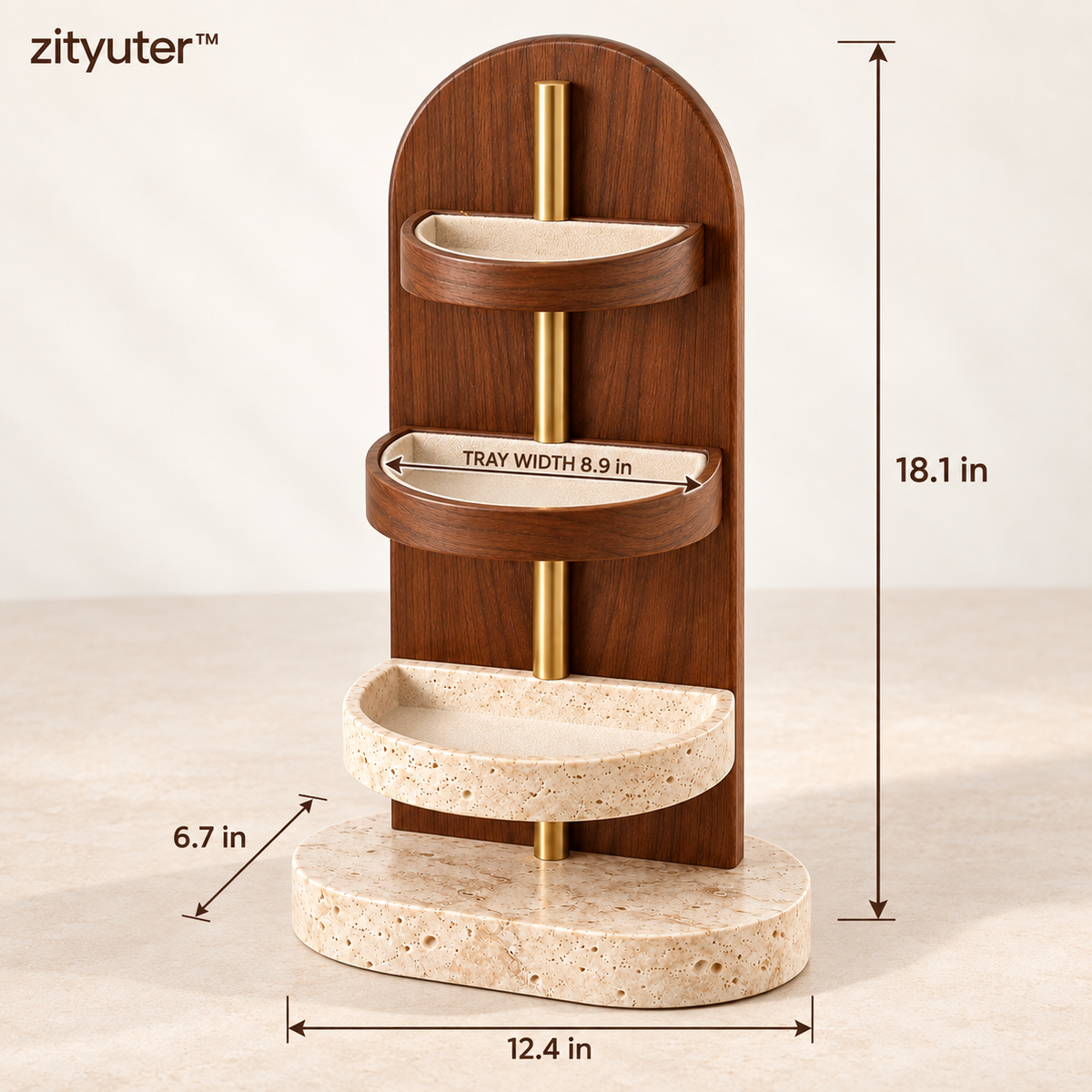 zityuter halo vanity organizer dimensions and product details