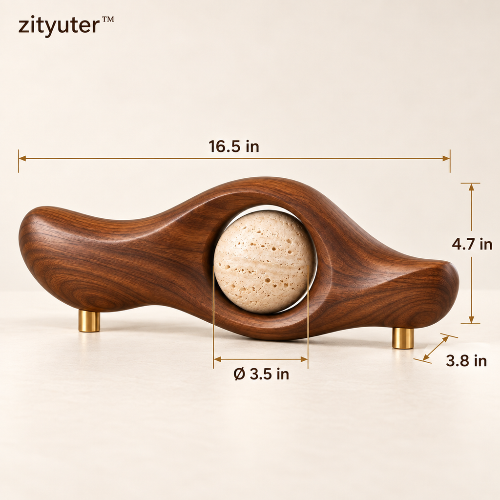 zityuter walnut wave sculpture dimensions in inches