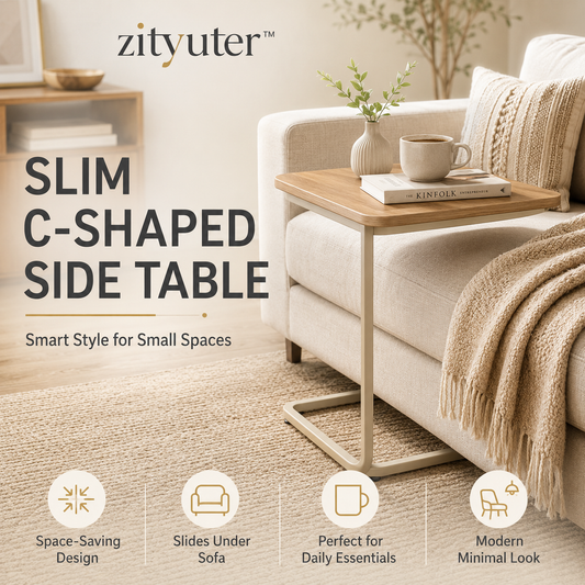 𝑧𝑖𝑡𝑦𝑢𝑡𝑒𝑟™ Slim C-Shaped Side Table